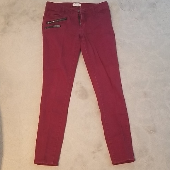 Forever 21 Denim - Maroon/burgundy skinny Jean's